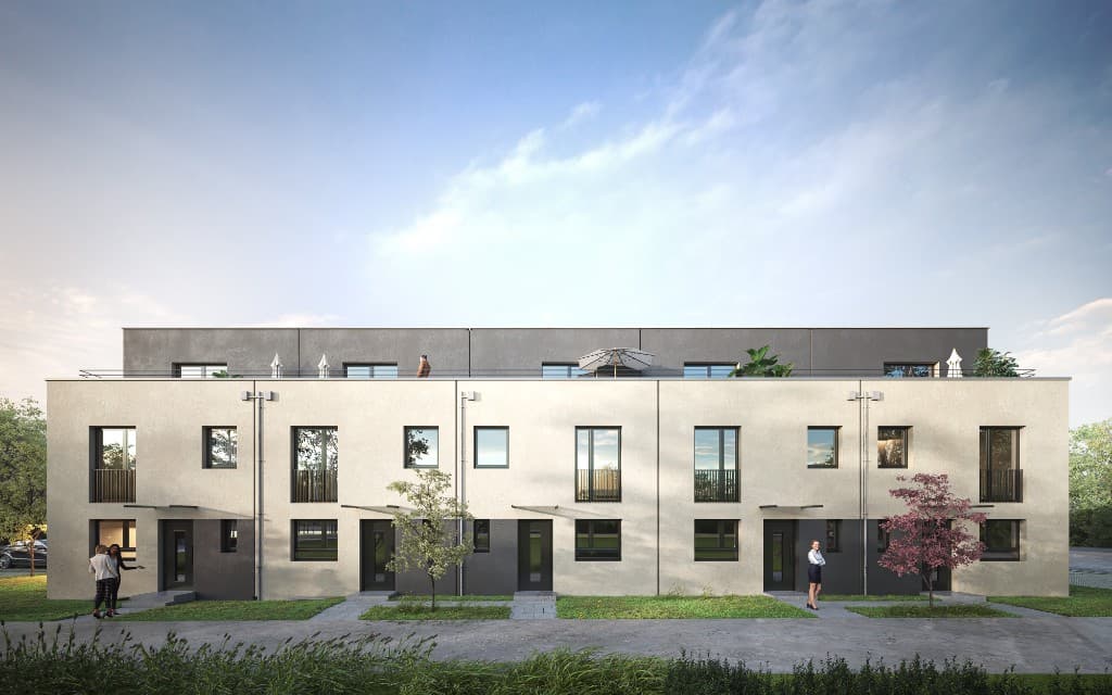 Visualisierung Duo Living – Stadthäuser